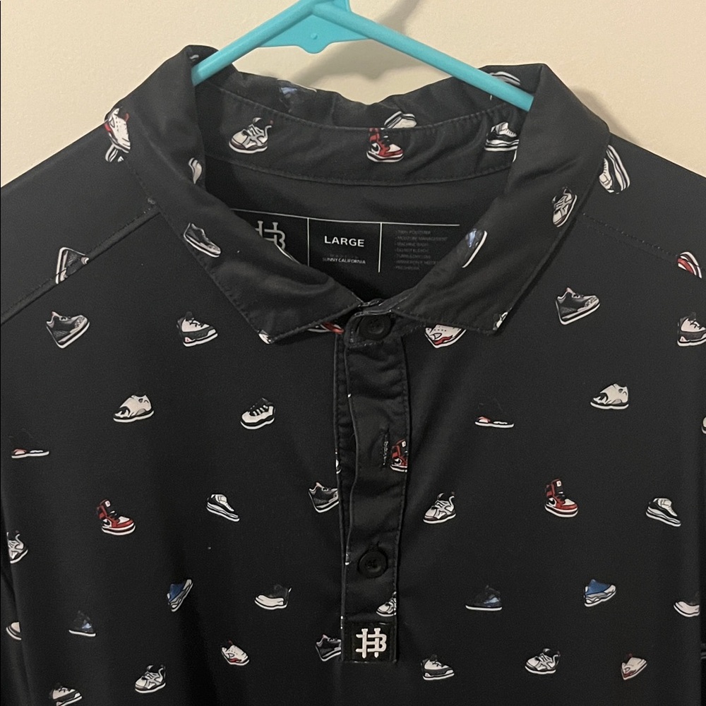 Hazards and Bogeys “Baby Feet” jordan golf polo shirt men’s large